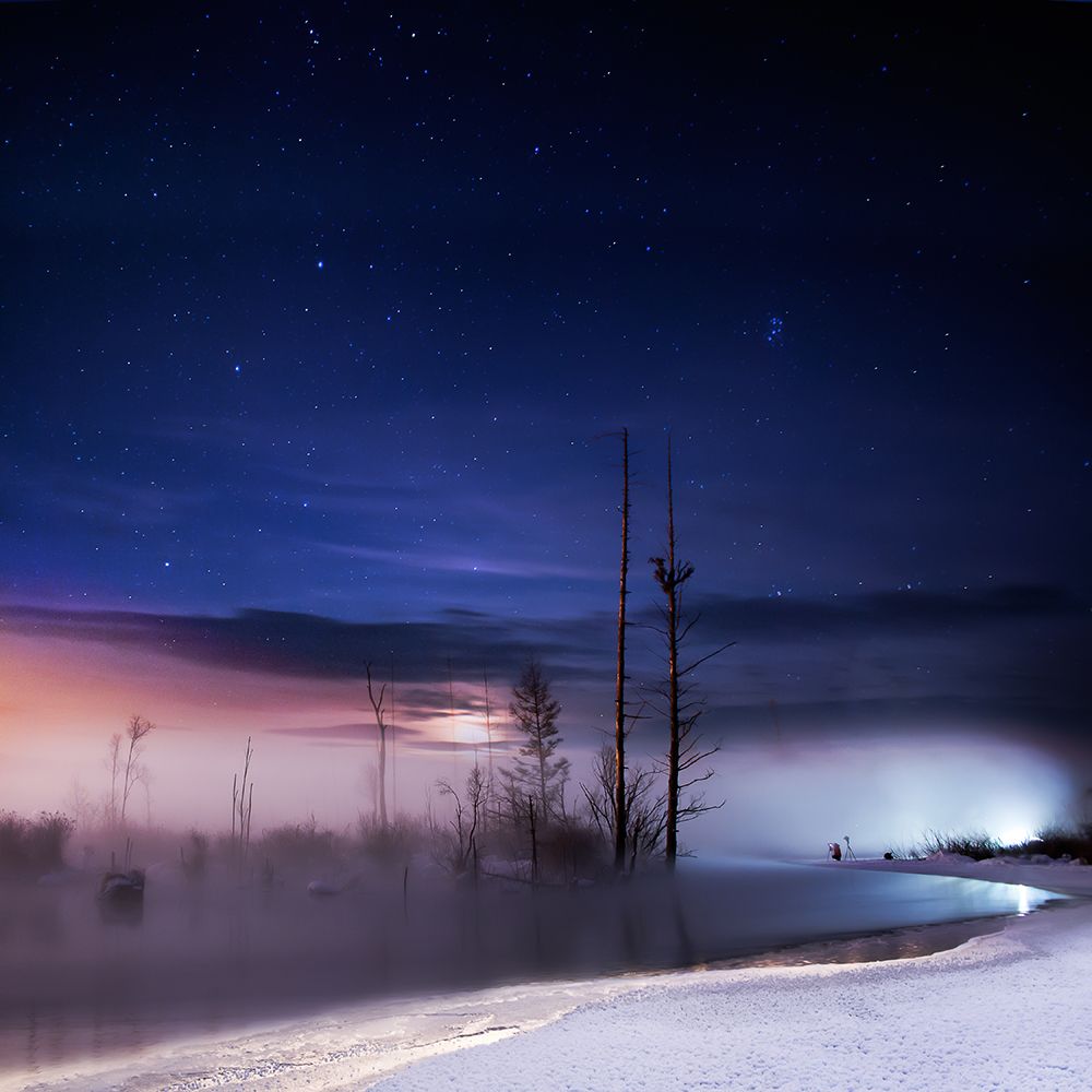 A Winter Night art print by Shu-Guang Yang for $57.95 CAD