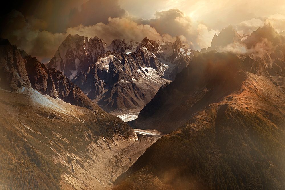 Mont Blanc Massiv art print by Nicolas Schumacher for $57.95 CAD