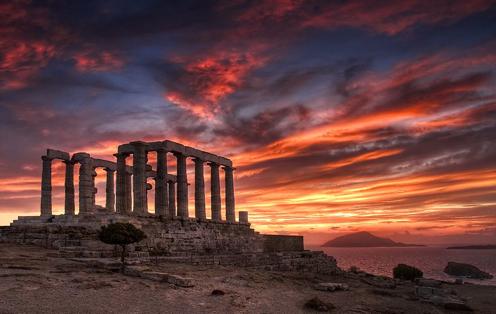 Temple Of Poseidon art print by Chris Kaddas for $57.95 CAD