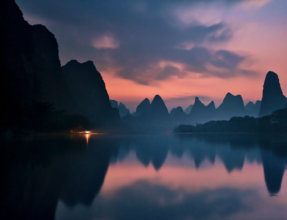 The Dawn Of Li River art print by Yan Zhang for $57.95 CAD