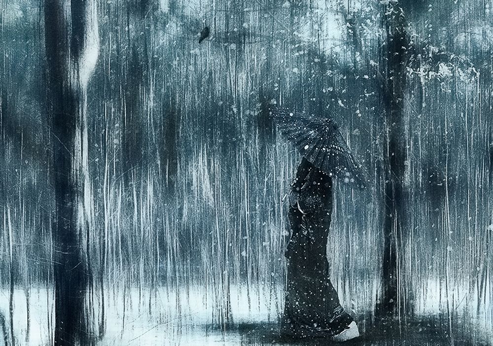 Snowfall art print by Svetlana Melik-Nubarova for $57.95 CAD