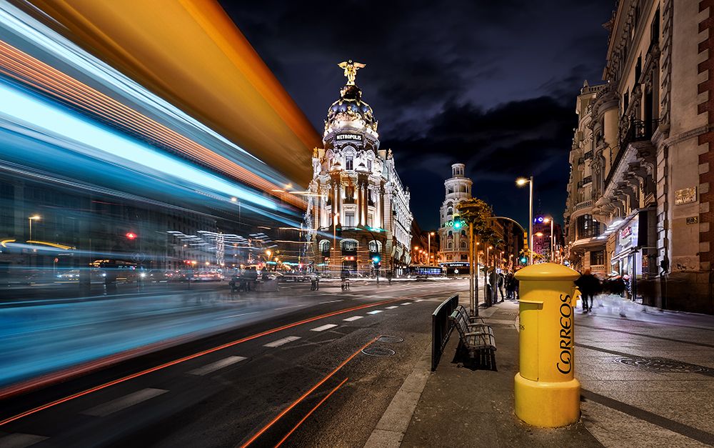 Madrid City Lights Iii art print by Jesus M. Garcia for $57.95 CAD