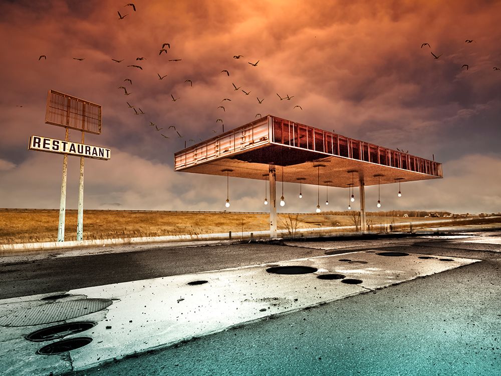 Gaz Bar Blues art print by David Senechal Photographie for $57.95 CAD