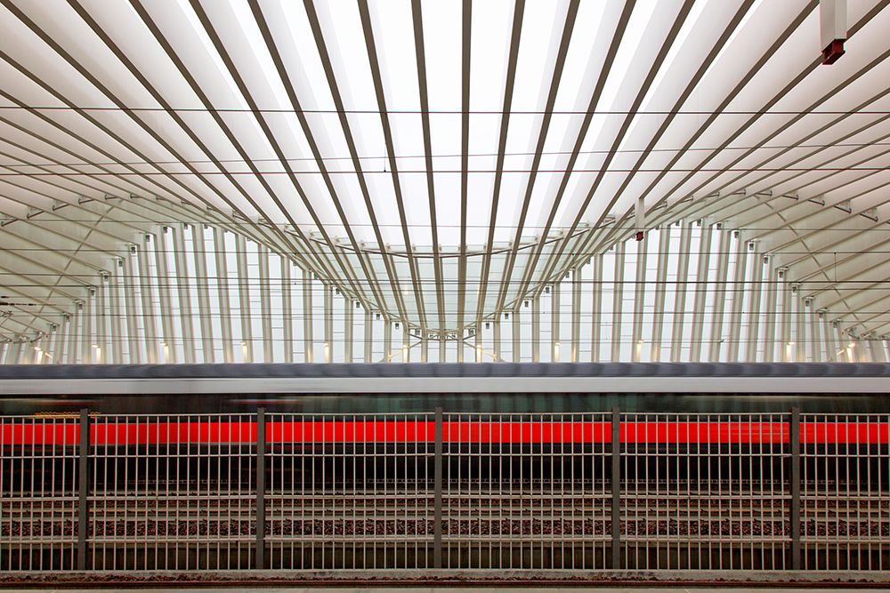 the red line art print by Massimo Della Latta for $57.95 CAD