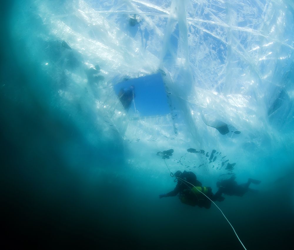 Ice Diving art print by Andrey Narchuk for $57.95 CAD