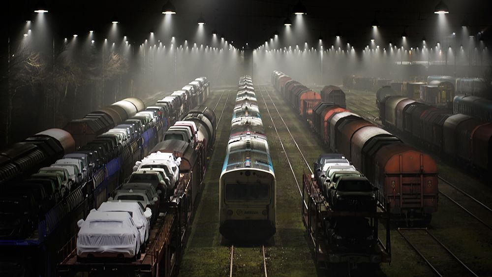 Trainsets art print by Leif Londal for $57.95 CAD