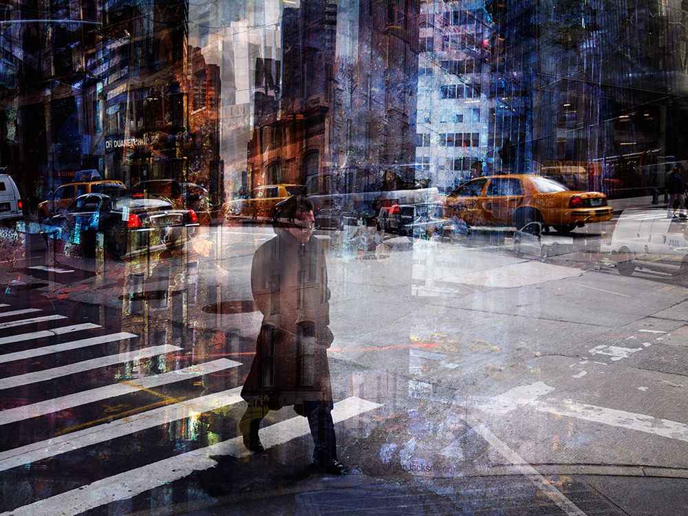 Woody Allen Crossing art print by V B for $57.95 CAD