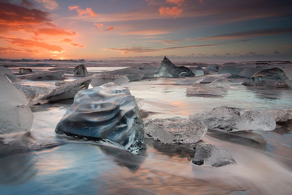 Glacial Lagoon Beach art print by Massimo Baroni for $57.95 CAD