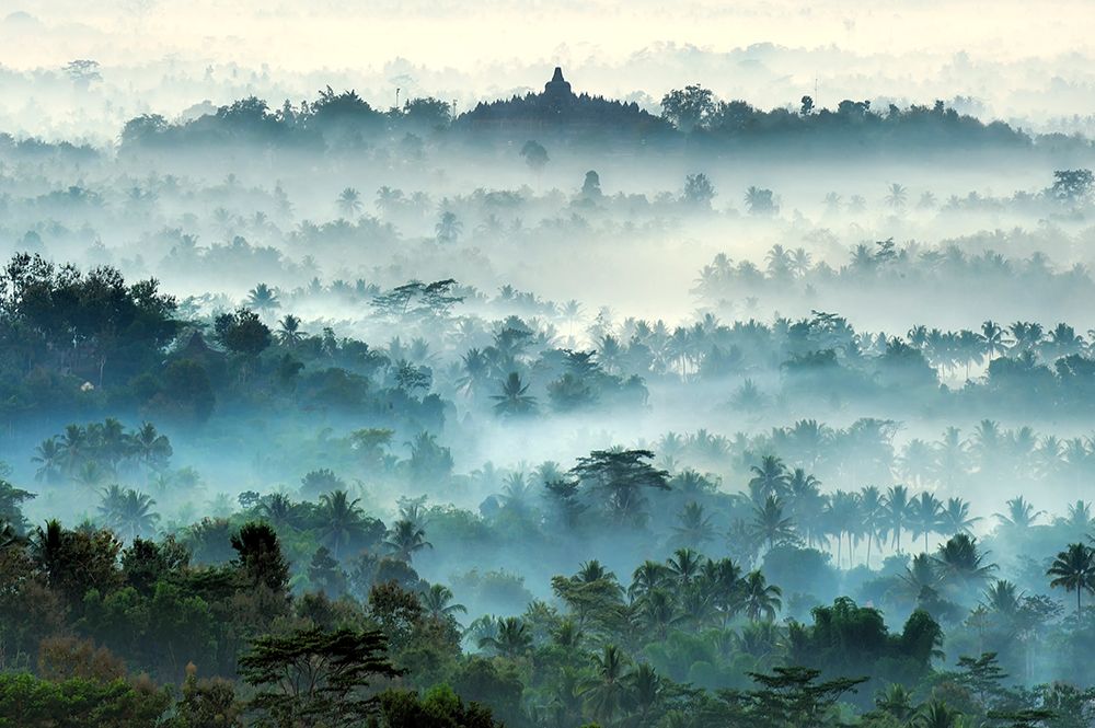 Misty Borobudur art print by Ramdani for $57.95 CAD