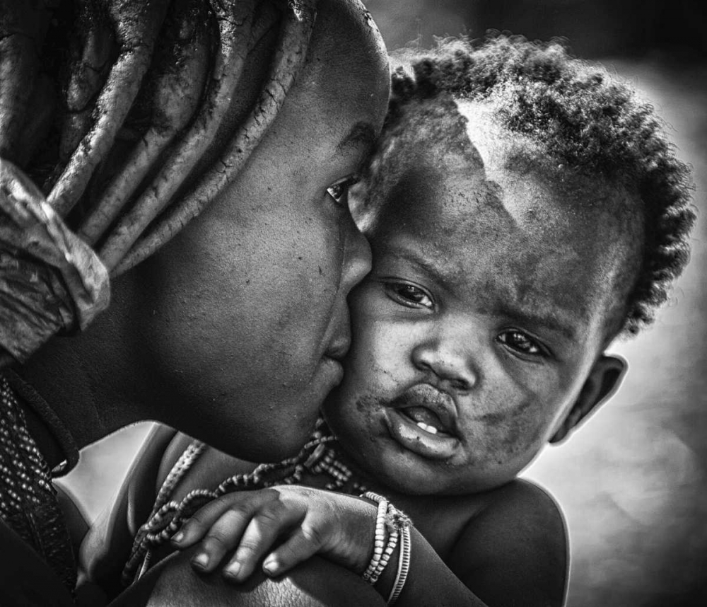 Kiss From Beautiful Himba Mom art print by Pavol Stranak for $57.95 CAD