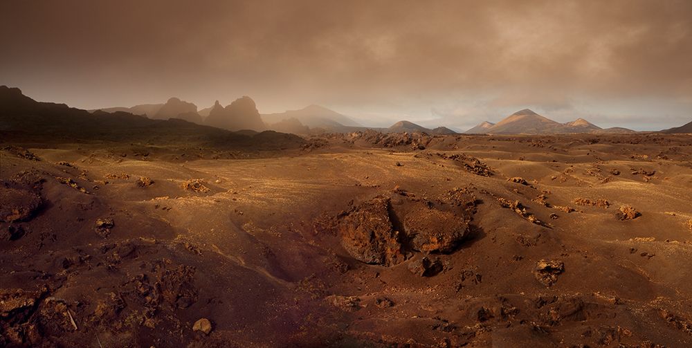 Volcanic Landscape In The Morning Fog art print by Nicolas Schumacher for $57.95 CAD