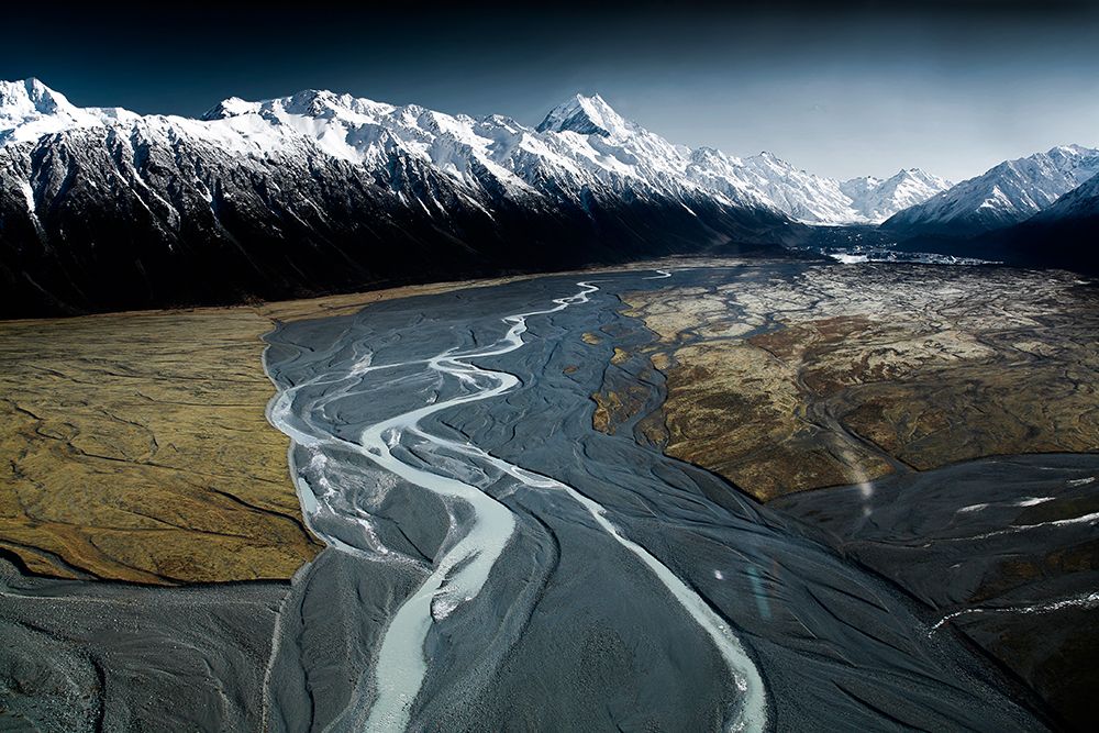 Aoraki/Mont Cook And Tasman Lake Valley art print by Tristan Shu for $57.95 CAD