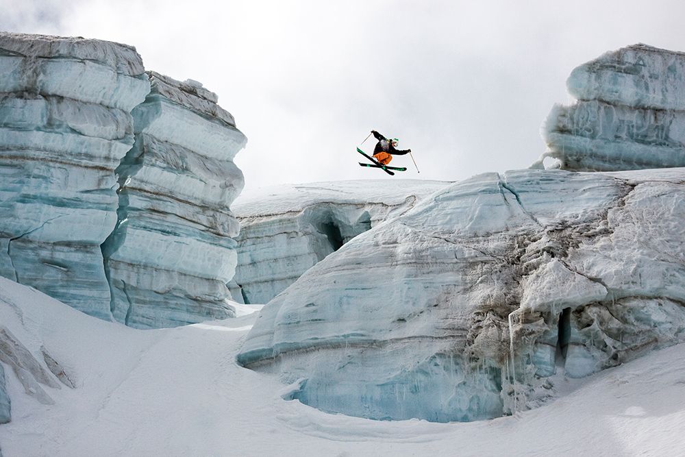Candide Thovex Out Of Nowhere Into Nowhere art print by Tristan Shu for $57.95 CAD