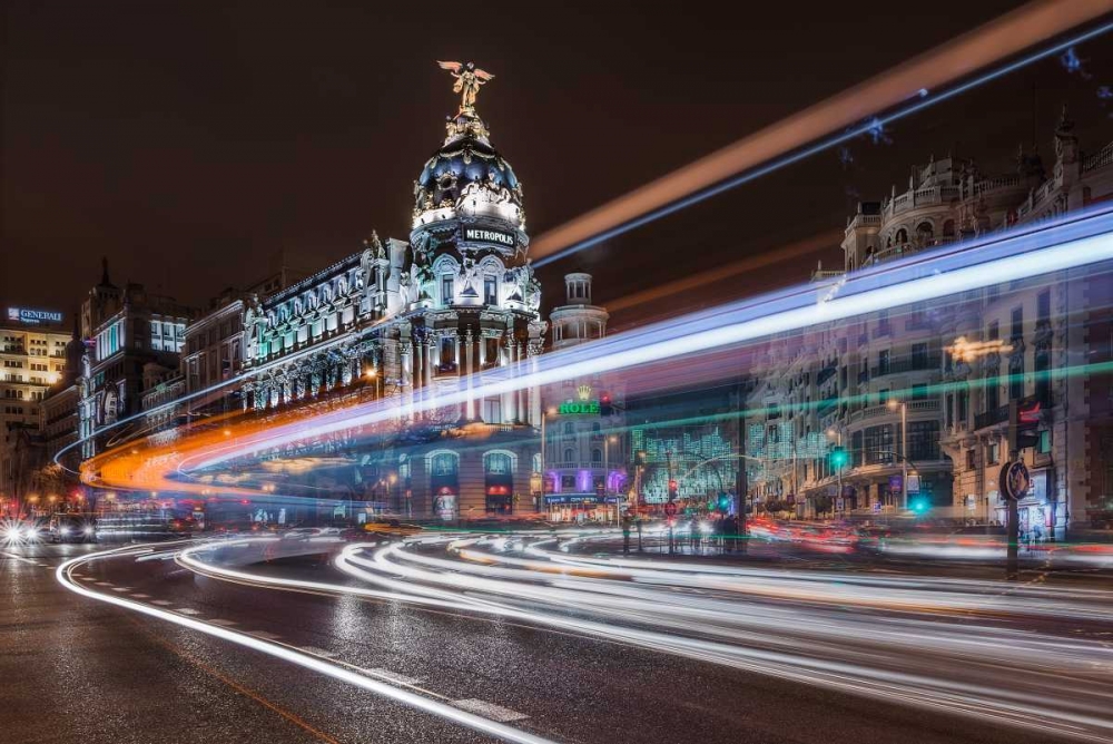 Madrid Traffic art print by Javier De La for $57.95 CAD