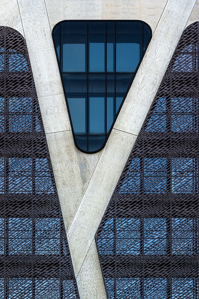 Blue Triangle art print by Jef Van Den for $57.95 CAD