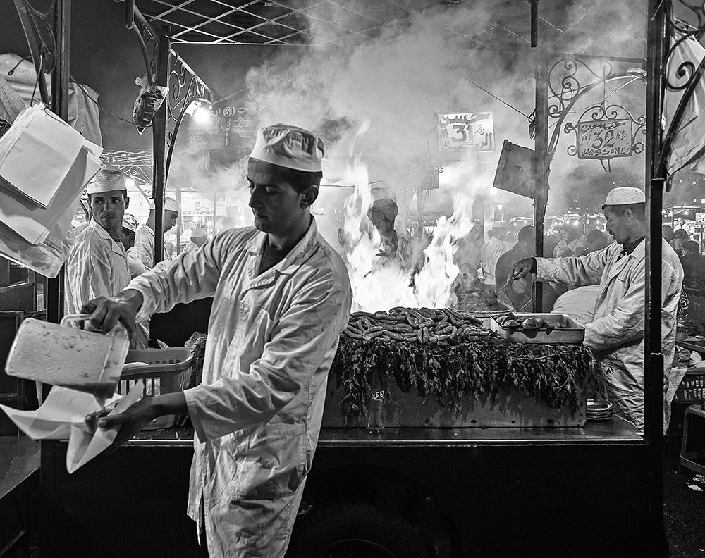 Street Cooking art print by Rodrigo Marin for $57.95 CAD