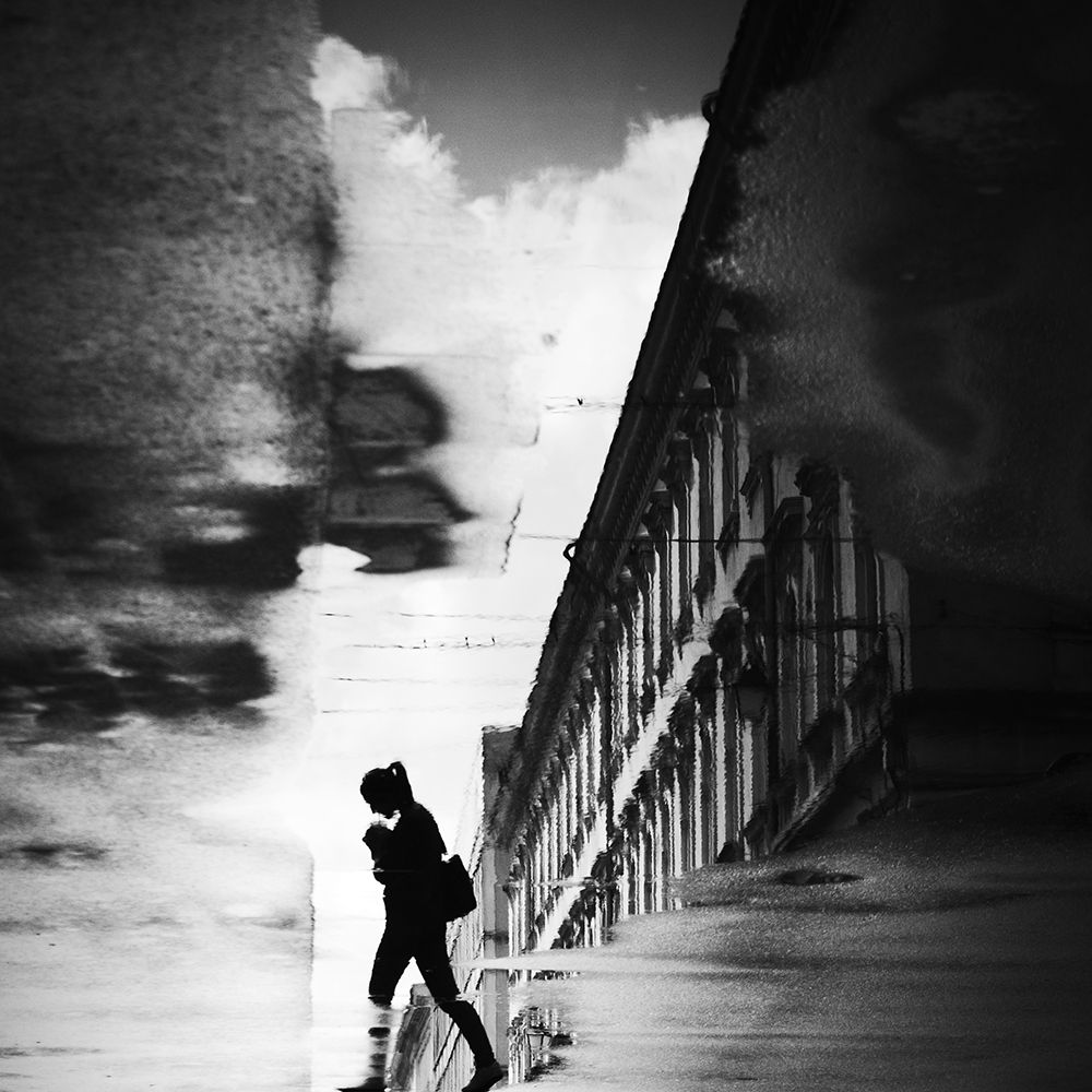 Reflection On The Street art print by Dragoslav Sekulic for $57.95 CAD