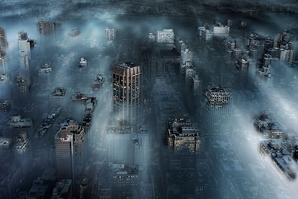 Nyc blue art print by Leif Londal for $57.95 CAD