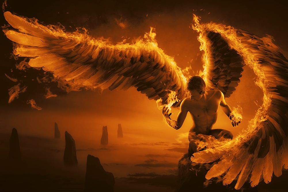 Fiery art print by Christophe Kiciak for $57.95 CAD