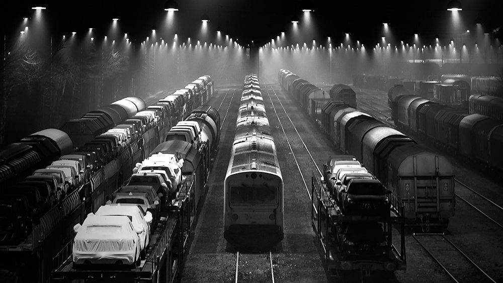 Trainsets art print by Leif Londal for $57.95 CAD