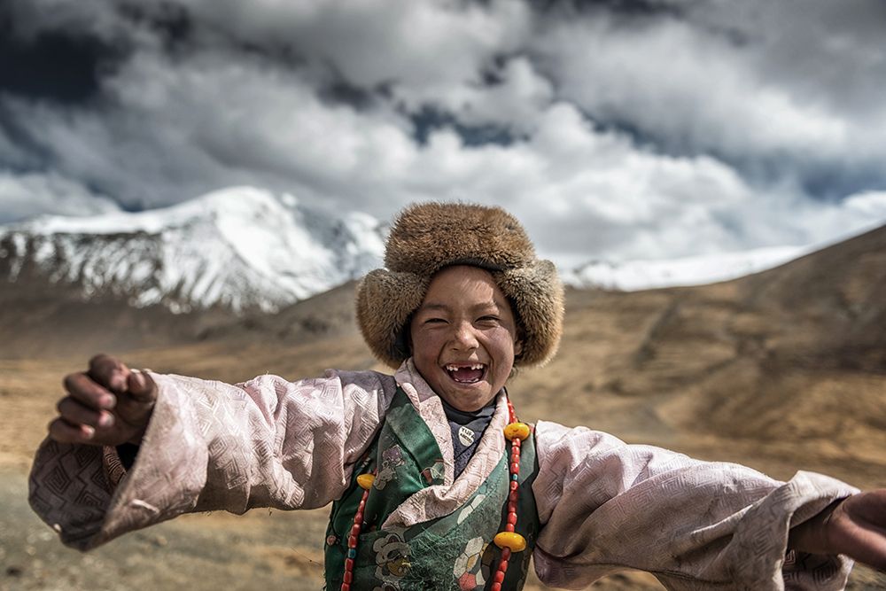Smile {Tibet} art print by Sarawut Intarob for $57.95 CAD