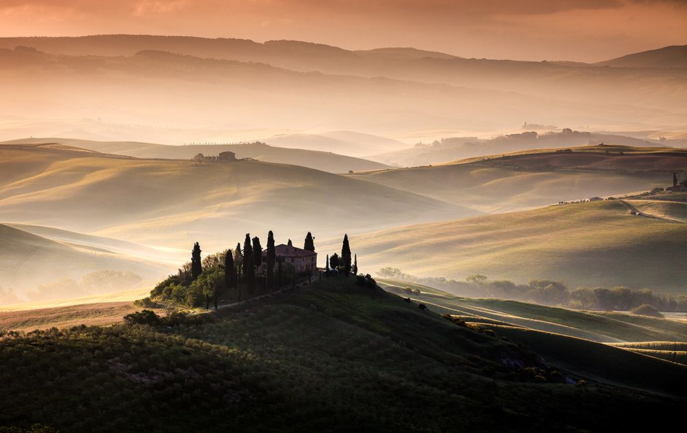 A Tuscan Country Landscape art print by Sus Bogaerts for $57.95 CAD