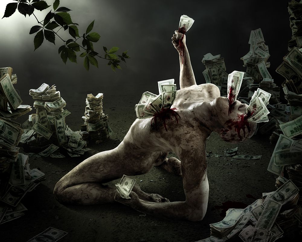 Greed art print by Christophe Kiciak for $57.95 CAD