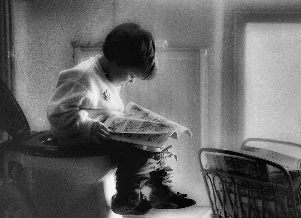 Childhood Series : Poo Time art print by Yvette Depaepe for $57.95 CAD