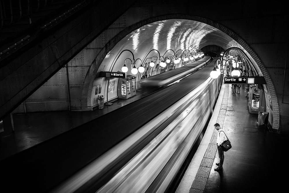 Paris Metro art print by Michael Lim for $57.95 CAD