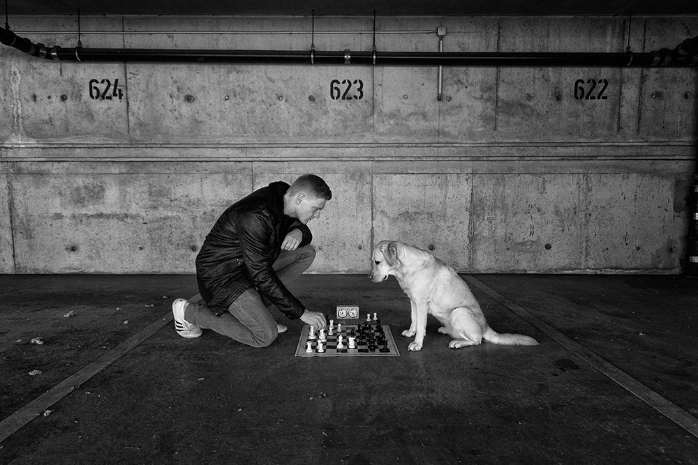 Playing Chess art print by Friedhelm Hardekopf for $57.95 CAD