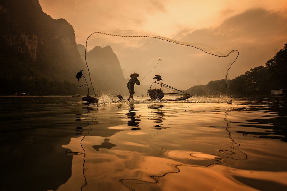 Spread The Fish Nets art print by Gunarto Song for $57.95 CAD