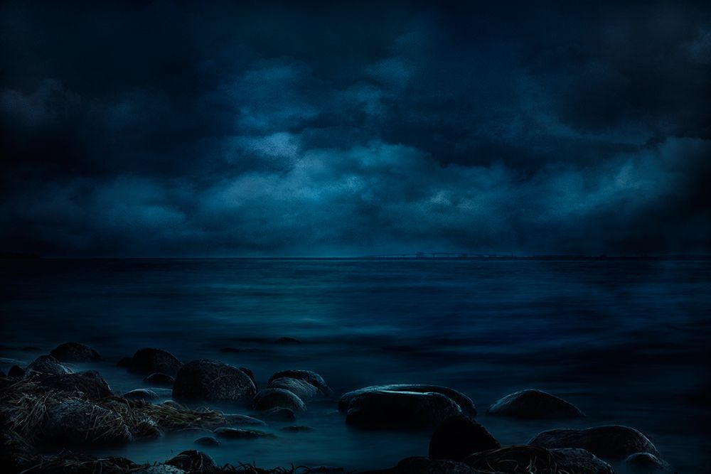 Moonlight Over Distant Shores art print by Willy Marthinussen for $57.95 CAD