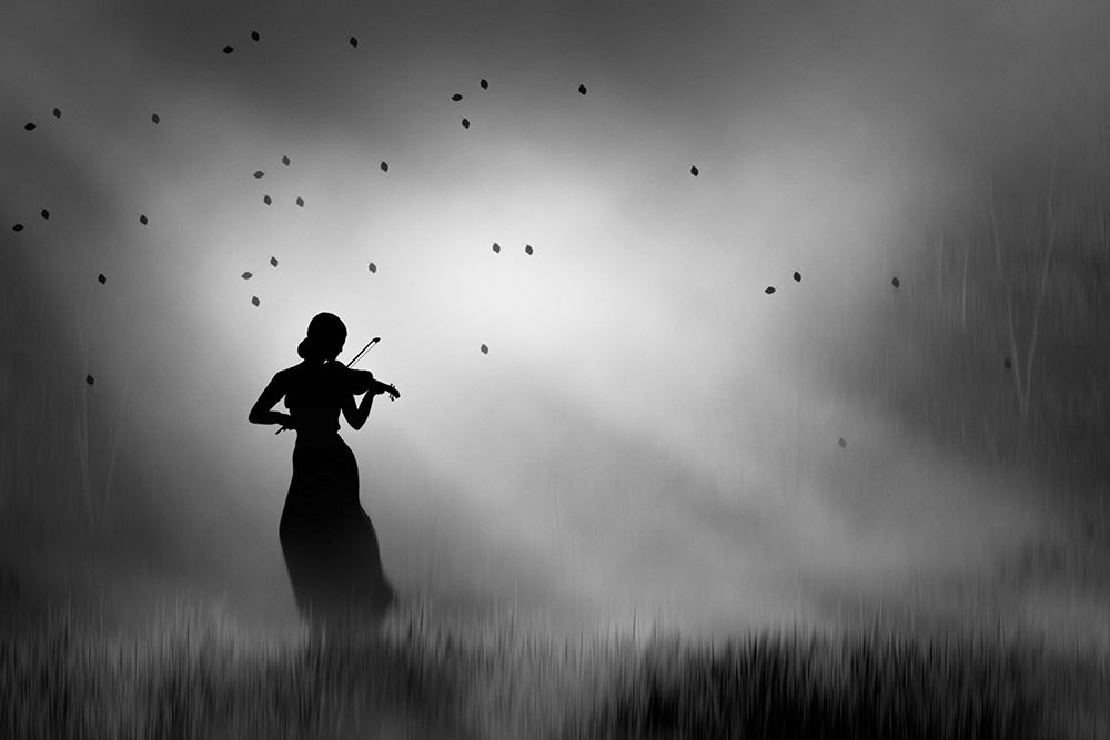 I play my lonely song. art print by Djeff Act for $57.95 CAD