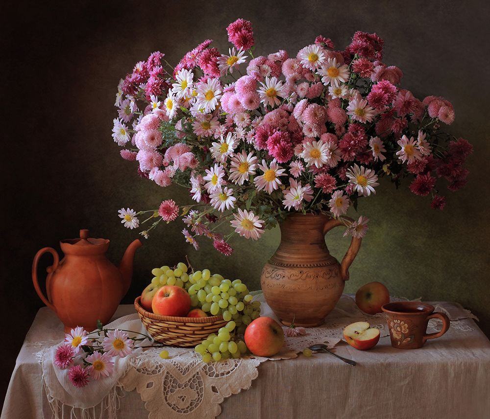 Bountiful Autumn Table art print by Tatyana Skorokhod for $57.95 CAD