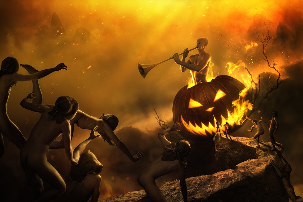 Halloween In Hamelin art print by Christophe Kiciak for $57.95 CAD