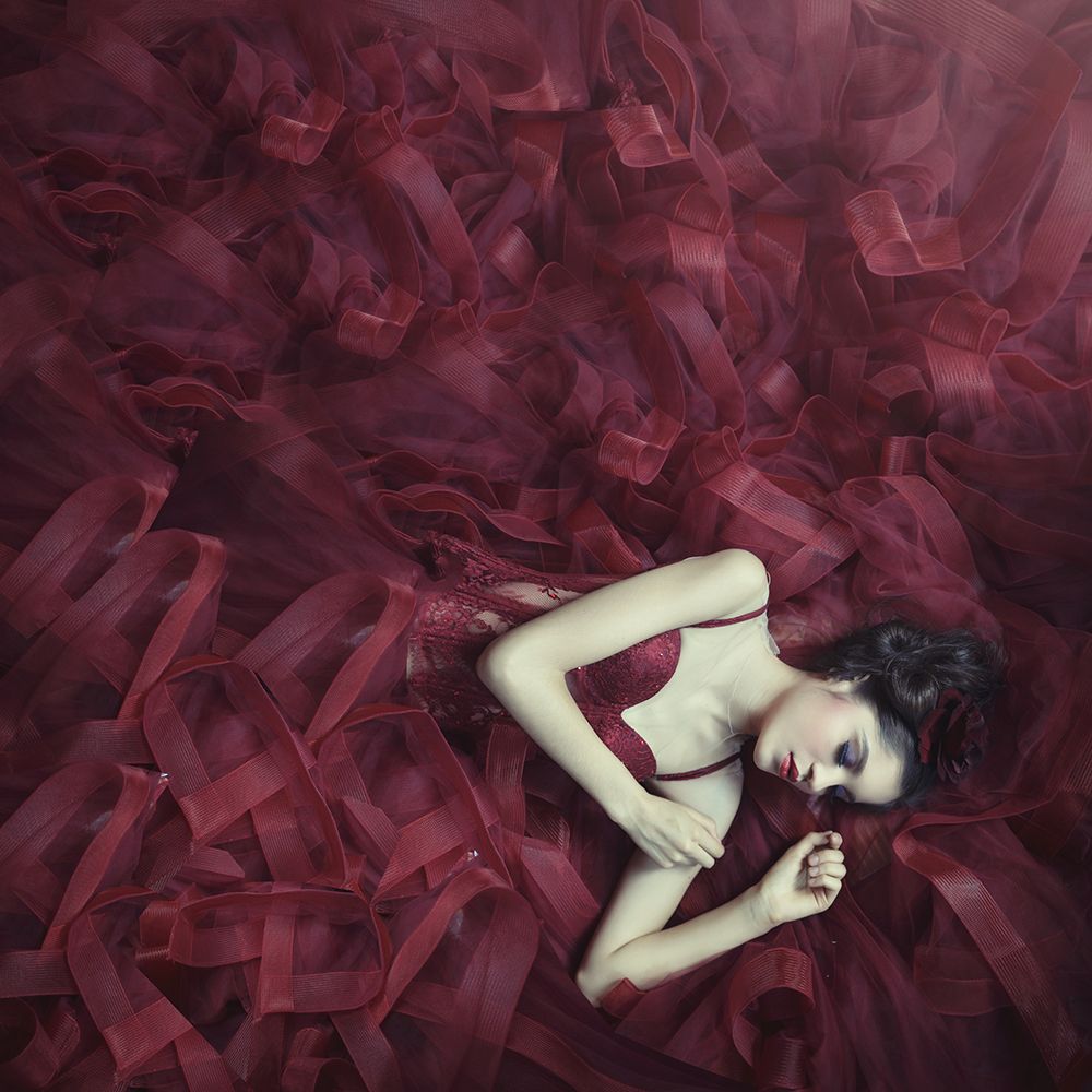 Red Blossom art print by Hardibudi for $57.95 CAD