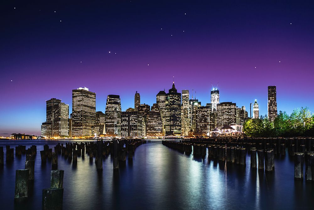 New York Sky Line art print by Nanouk El Gamal for $57.95 CAD