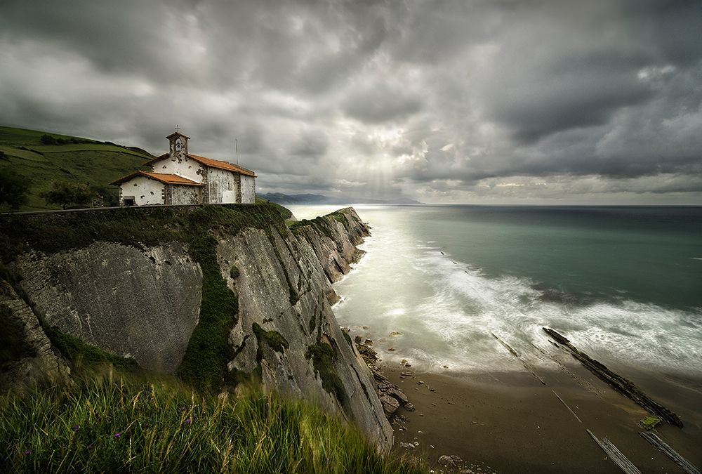 Itzurun Beach And Chapel Of San Telmo art print by Fran Osuna for $57.95 CAD