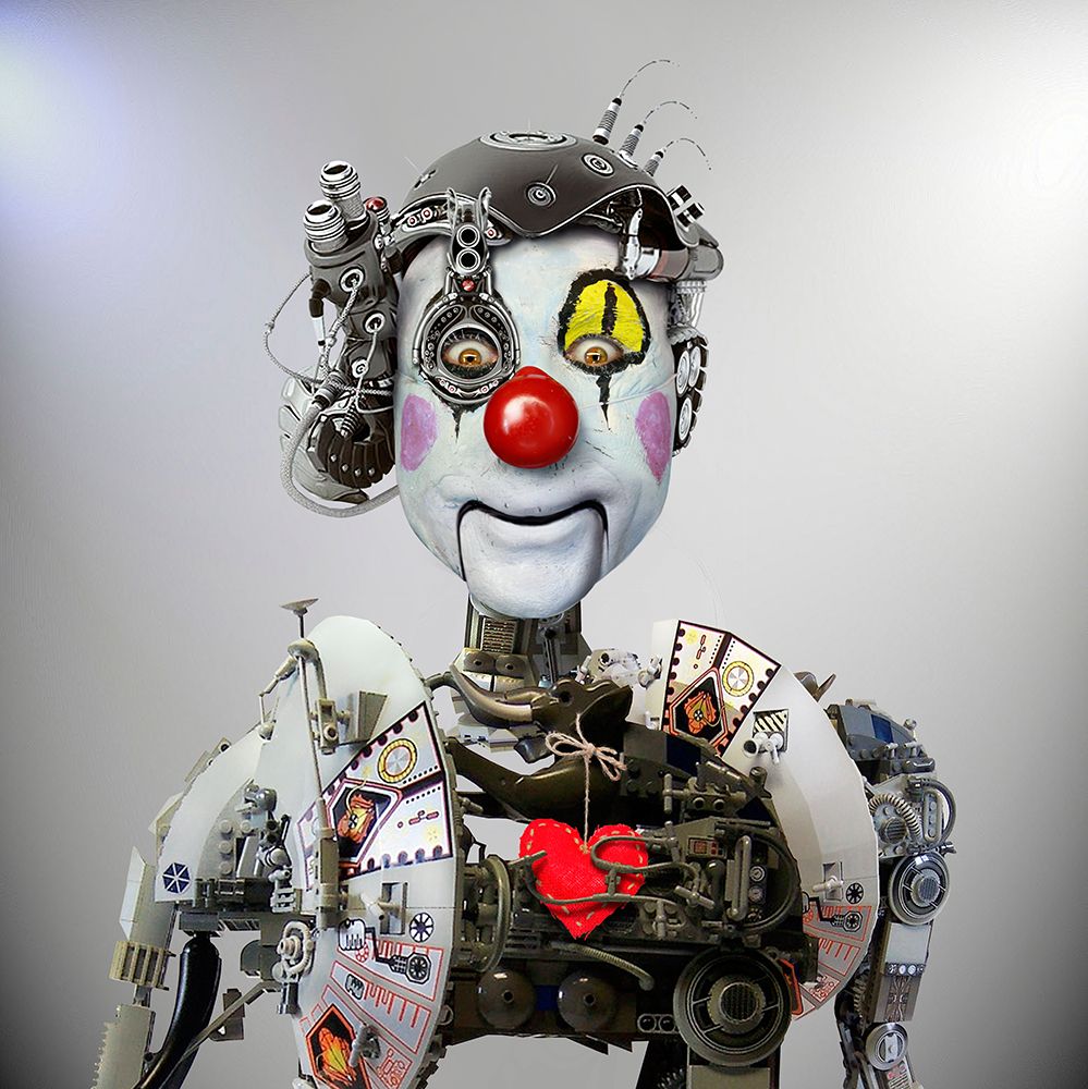 Electronic Clown art print by DDiArte for $57.95 CAD