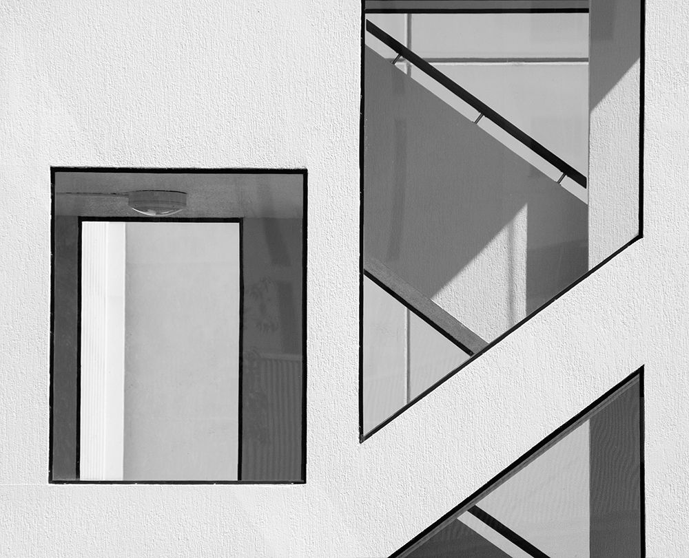 Stairwell Geometry art print by Jacqueline Hammer for $57.95 CAD