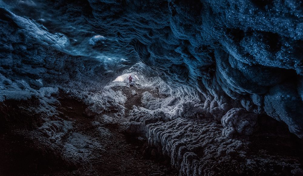 Exploring A Fronzen Blue World art print by Javier De La for $57.95 CAD