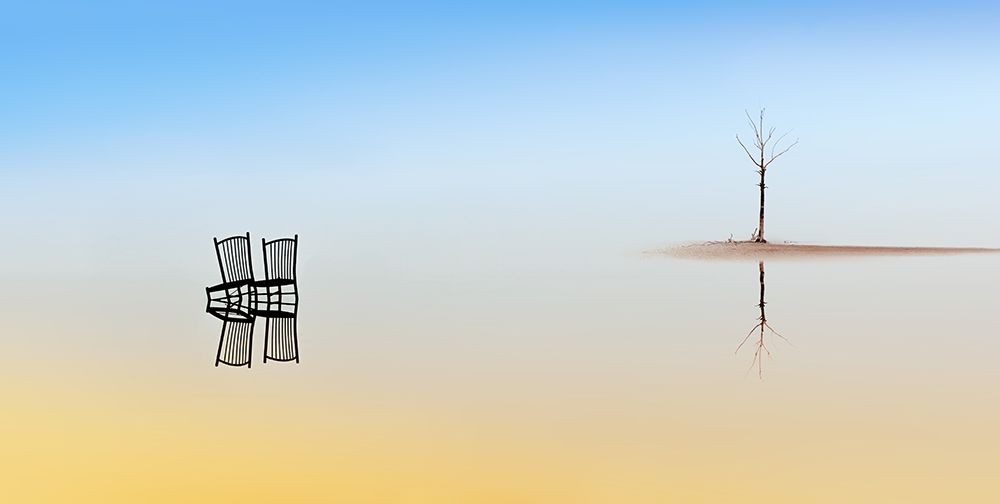 Two Chairs And A Tree art print by Juan Luis Duran for $57.95 CAD