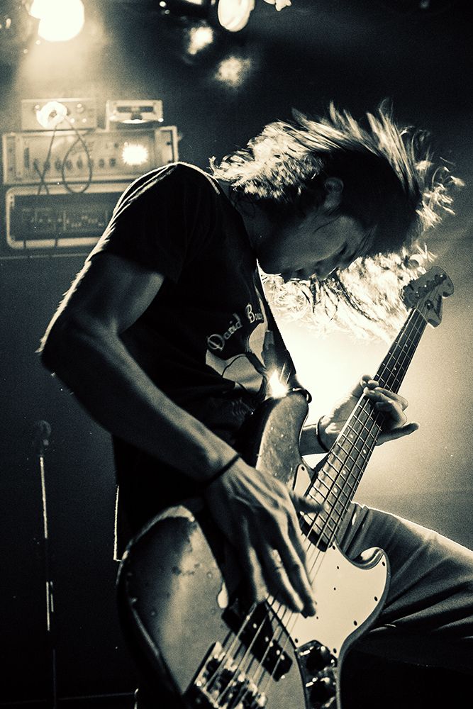 Playing Bassguitar art print by Kenji Nakamatsu for $57.95 CAD