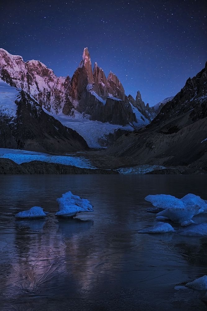 Laguna Torre - A Frozen Night art print by Yan Zhang for $57.95 CAD