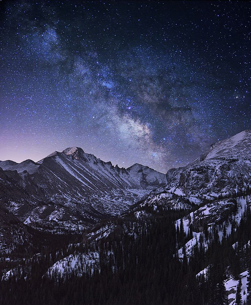 Milky Way Over Longs Peak art print by Mei Xu for $57.95 CAD
