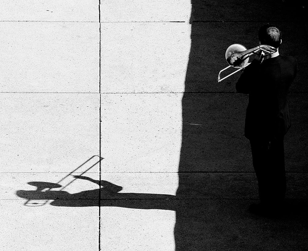 Trombone Player art print by Jian Wang for $57.95 CAD