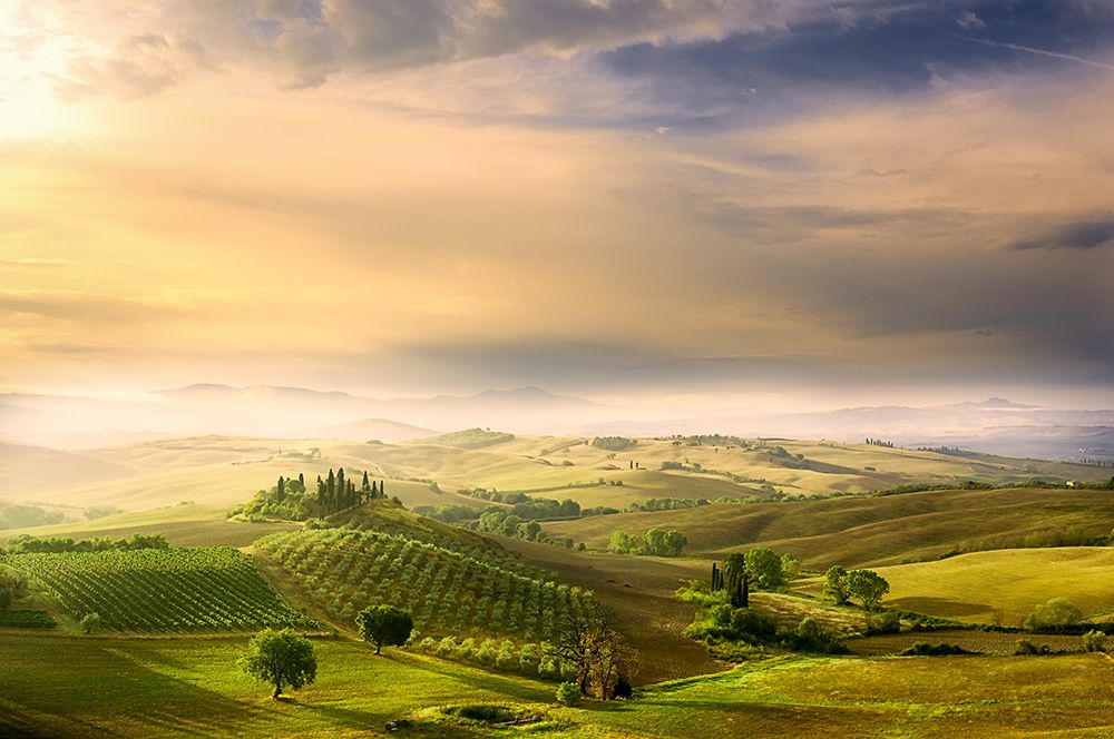 Podere Belvederes Sunrise art print by Arnaud Bratkovic for $57.95 CAD