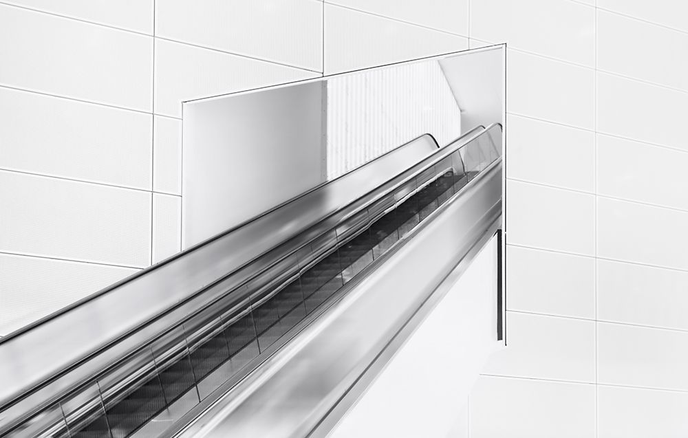 Escalator To The Unknown. art print by Greetje Van Son for $57.95 CAD
