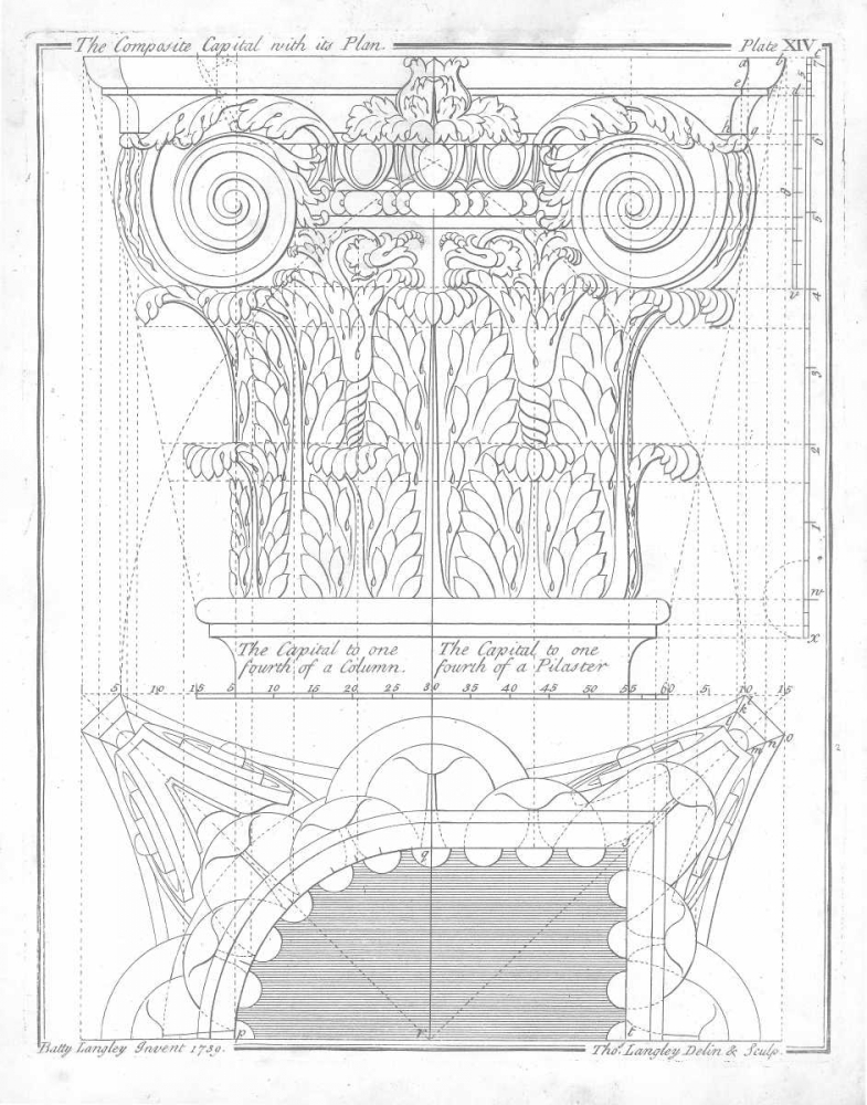 The Composite Capital art print by Batty Langley for $57.95 CAD