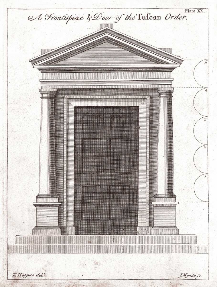 Door,Tuscan Order art print by Edward Hoppus for $57.95 CAD